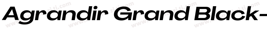 Agrandir Grand Black字体转换